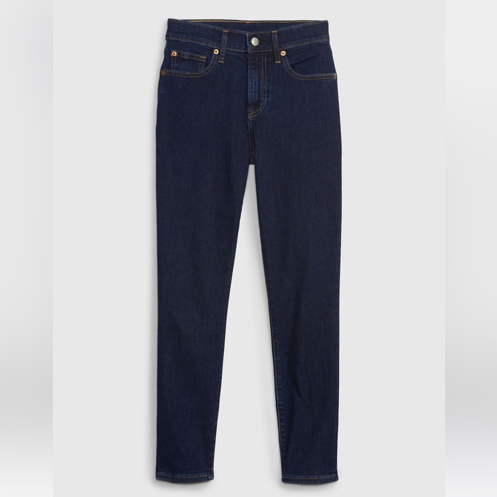 Gap Women’s Mid-Rise True Skinny Dark Wash Jeans (28T)